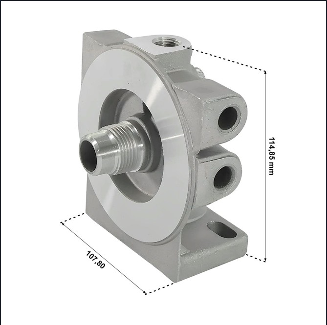Aluminium filter housing